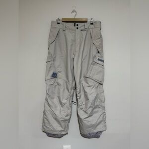 Burton Women’s Tan Cargo Snowboard Pants Size Large Ski Winter